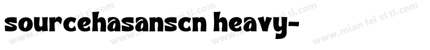 sourcehasanscn heavy字体转换